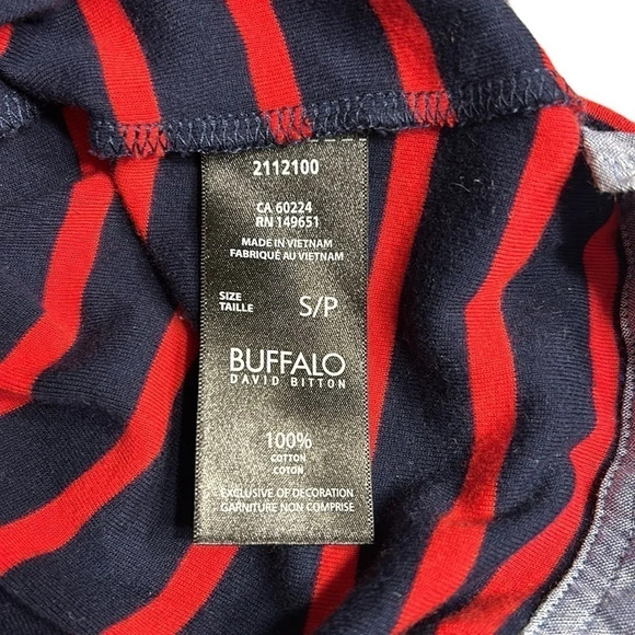 Buffalo David Bitton, twofer,breton stripes sweater,coastal,small,EC - Picture 7 of 10